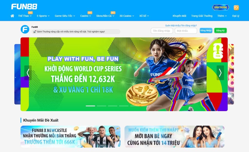 Fun88 nhà cái uy tín