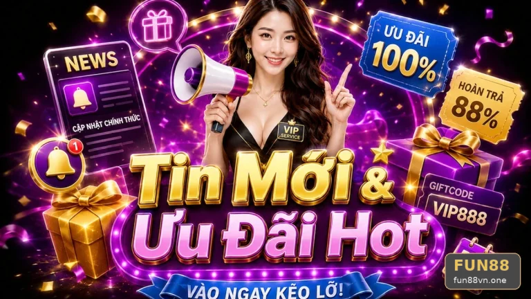 Lộ Trình Một Điểm fun88vn.one: Đọc Chi Tiết Giao Diện Tin Mới, Ưu Đãi Và Điều Kiện Khuyến Mãi FUN88 Qua Cuộc Kiểm Tra Trải Nghiệm Di Động